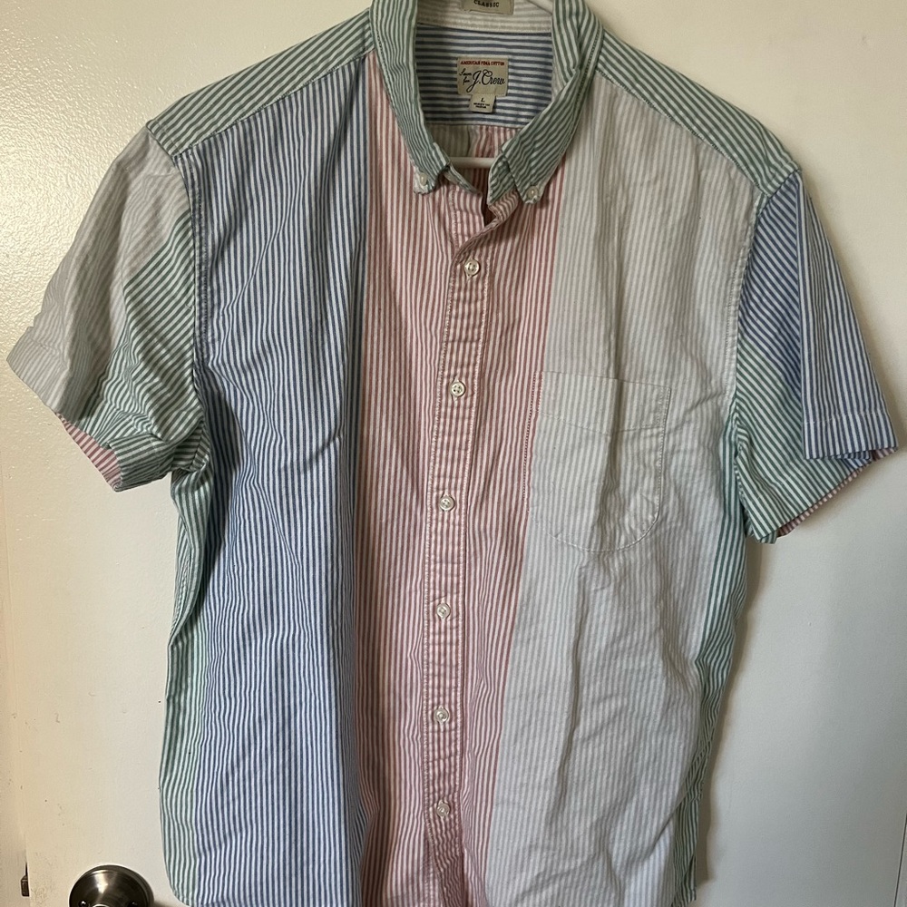 J. Crew Oxford Fun Shirt - Short Sleeve